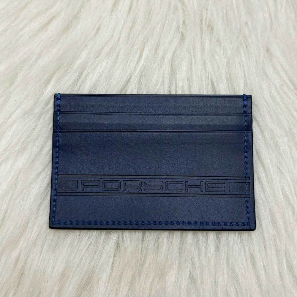 BORLINO - BLUE LEATHER PORSCHE CARDHOLDER WALLET